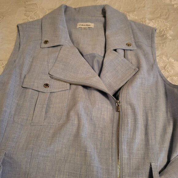 Calvin Klein Sleeveless Moto Dress - Picture 4 of 6